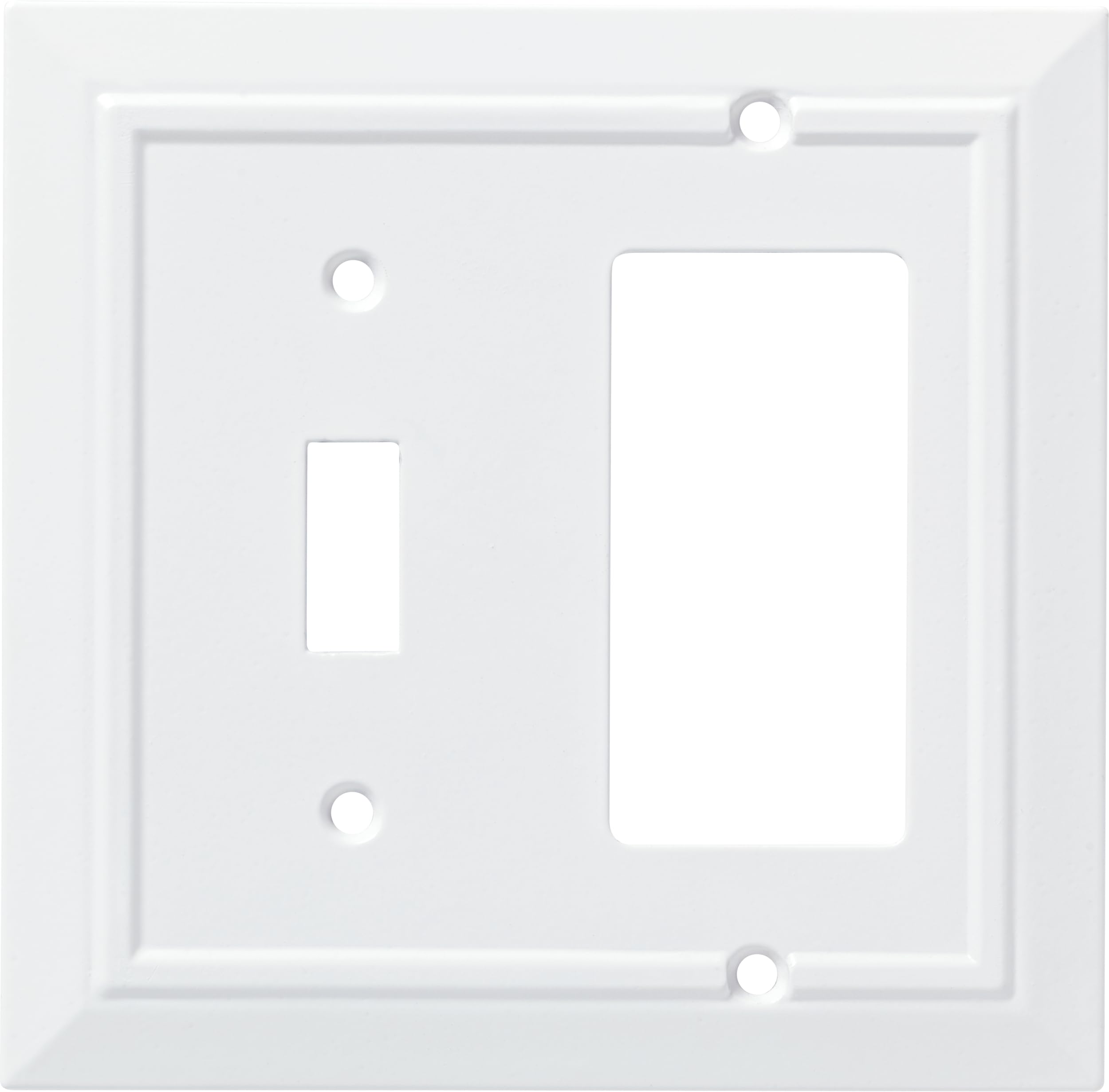 Plaque murale interrupteur blanc classique Franklin Brass pour cacher les imperfections murales