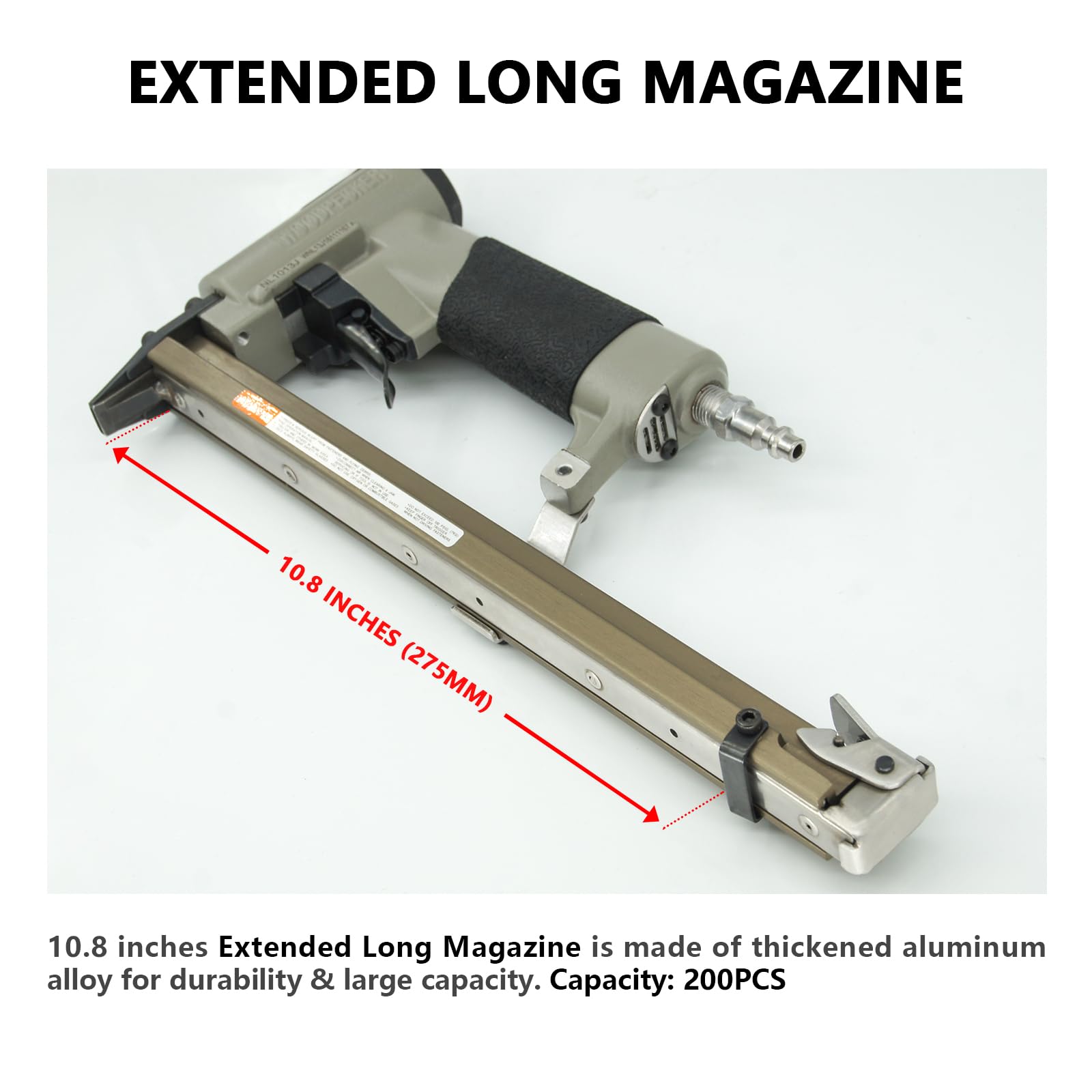 Dzięcioł - Zszywacz tapicerski o przekroju 20, 11,2 mm, pistolet pneumatyczny do mebli 4-13 mm, pneumatyczny zszywacz cienkiego drutu typu 10J