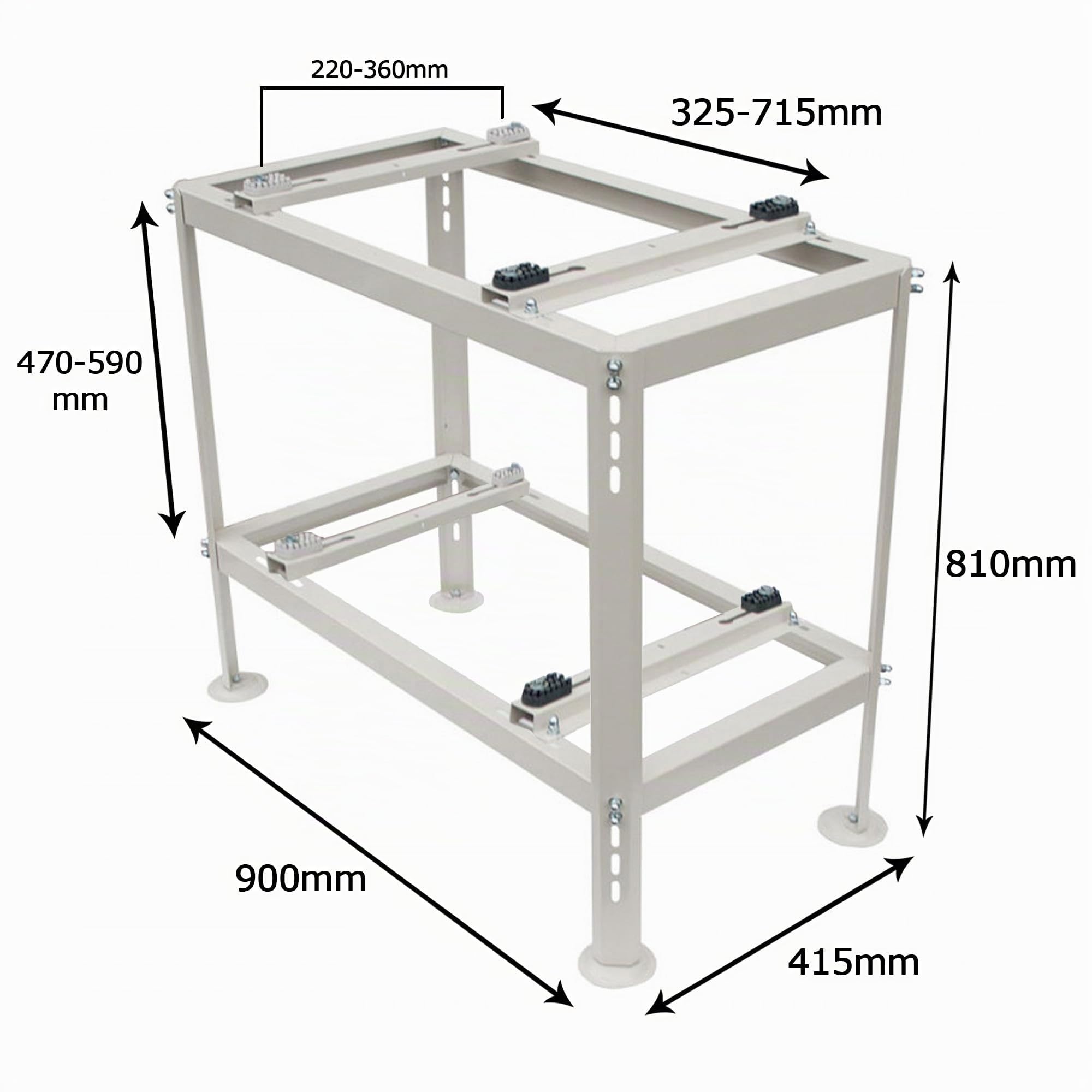 Doppelbodenhalterung bzw. Bodenkonsole für zwei Klimaanlagen/Wärmepumpen Aussengeräte FREEDOM EVO 440 bis max. 150kg