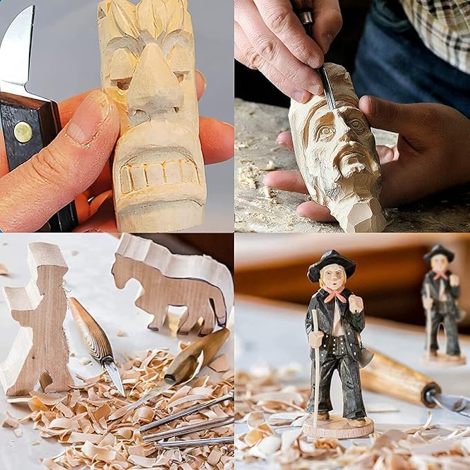 4 Inch Wood for Carving, 5 PCS Unfinished Craft Cubes, Rectangular Wooden Blocks for DIY Carving, Large Unfinished Whittling Wood Blank Blocks for Kids or Adults (4×1.5×1.5 Inch) - Image 6 thumbnail