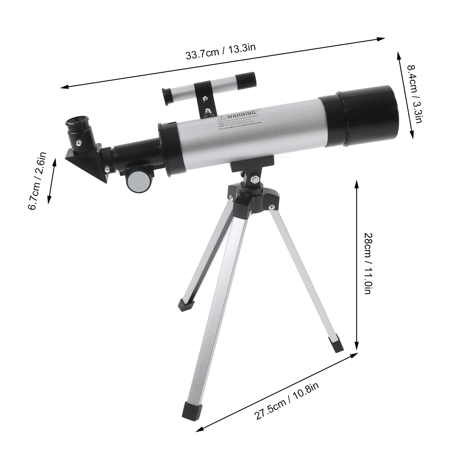MXGZ Telescopio astronomico per Bambini I telescopi a rifrazione astronomica Portatili universali riducono l'abbagliamento per l'arrampicata