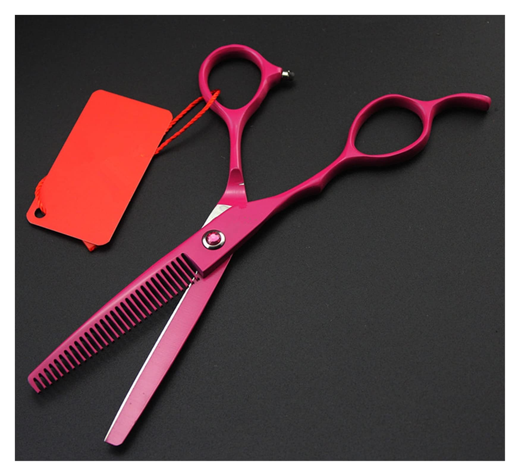 Ciseaux de coiffure roses 6 pouces de haute précision avec ciseaux amincissants durables