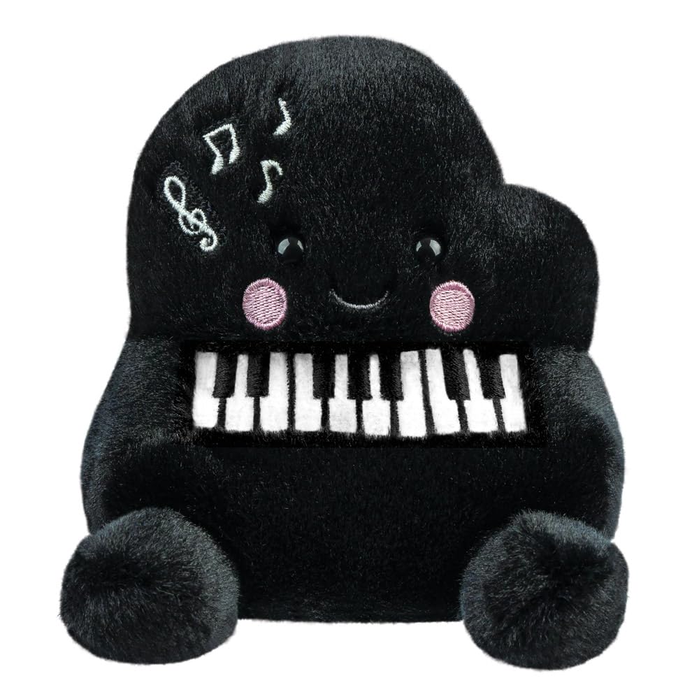 Aurora, 61598, Palm Pals Paul Piano 5In, Soft Toy, Black
