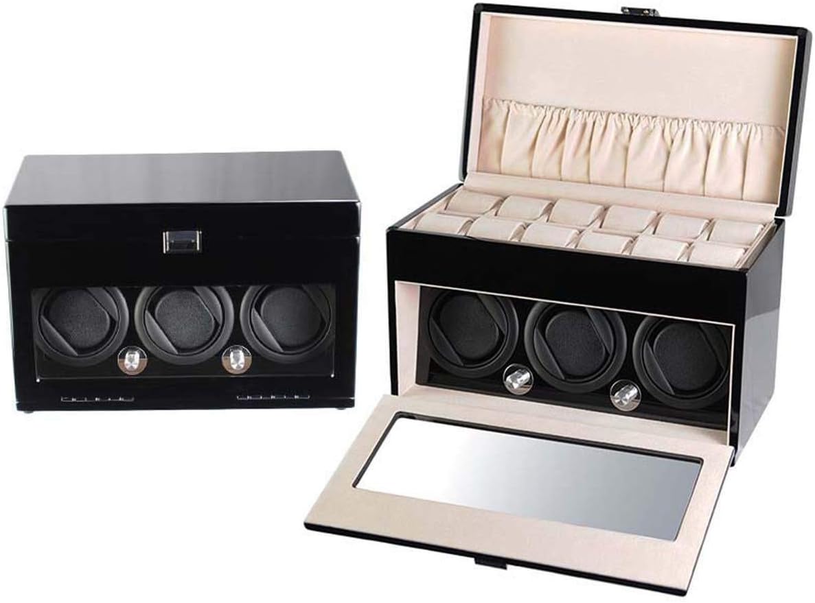 Watch Winder Automatic Watch Winder and Storage Box Winding 3 Automatic Watches and 12 Watch Storage Space Watch Automatic Storage Box Watch Winders