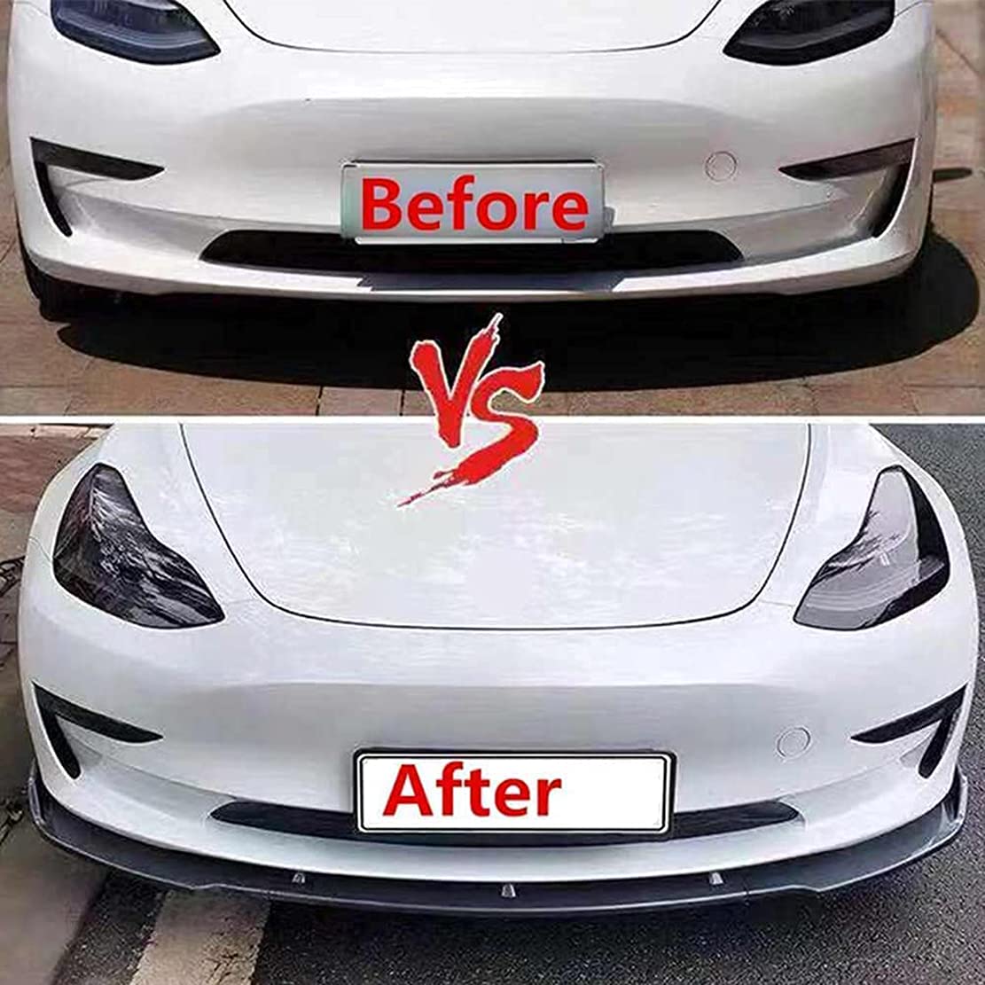 do Tesla Model 3 2021, przednie klapy samochodowe podbródek ABS antykolizyjny rozdzielacz dyfuzor osłona fartuch ochrona dekoracyjna