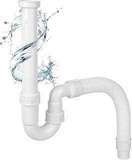 Hibbent Waste Pipe for Kitchen Sink,1 12 inc...,