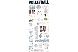 Volleyball Doodles Stickers