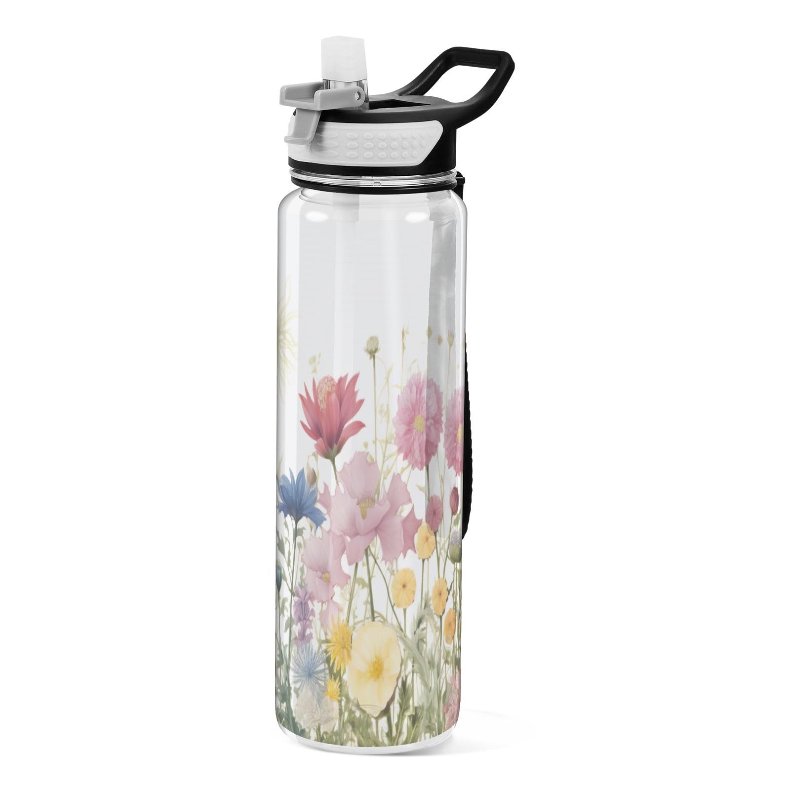 NOsWEA　花村想太　touch_bottle Amazon.com: Nesatuwa 32 oz Colorful Flowers Water Bottles