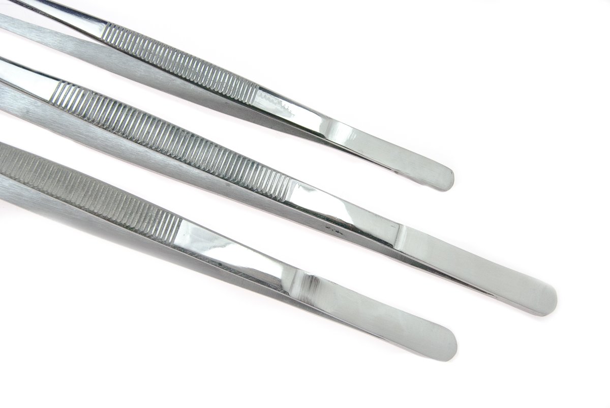 Se TW2 – 408 Conjunto de 3 pinzas con puntas de sierra, longitud: 12 ", 10", 8 "