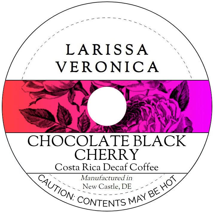 Chocolate Black Cherry Costa Rica Decaf Coffee (Single Serve K-Cup Pods) (Gourmet, Naturally Flavored, Whole Coffee Beans) (12 pods, ZIN: 576480)