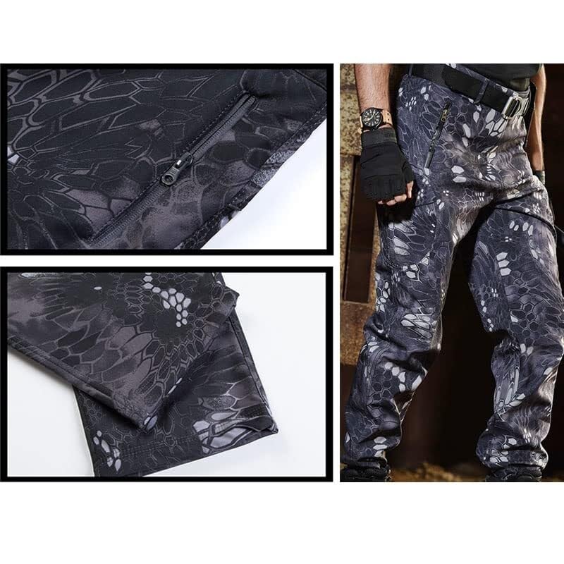 Taktisches Camouflage Softshell Hoody Jacke Mantel Hose Bekleidungsset