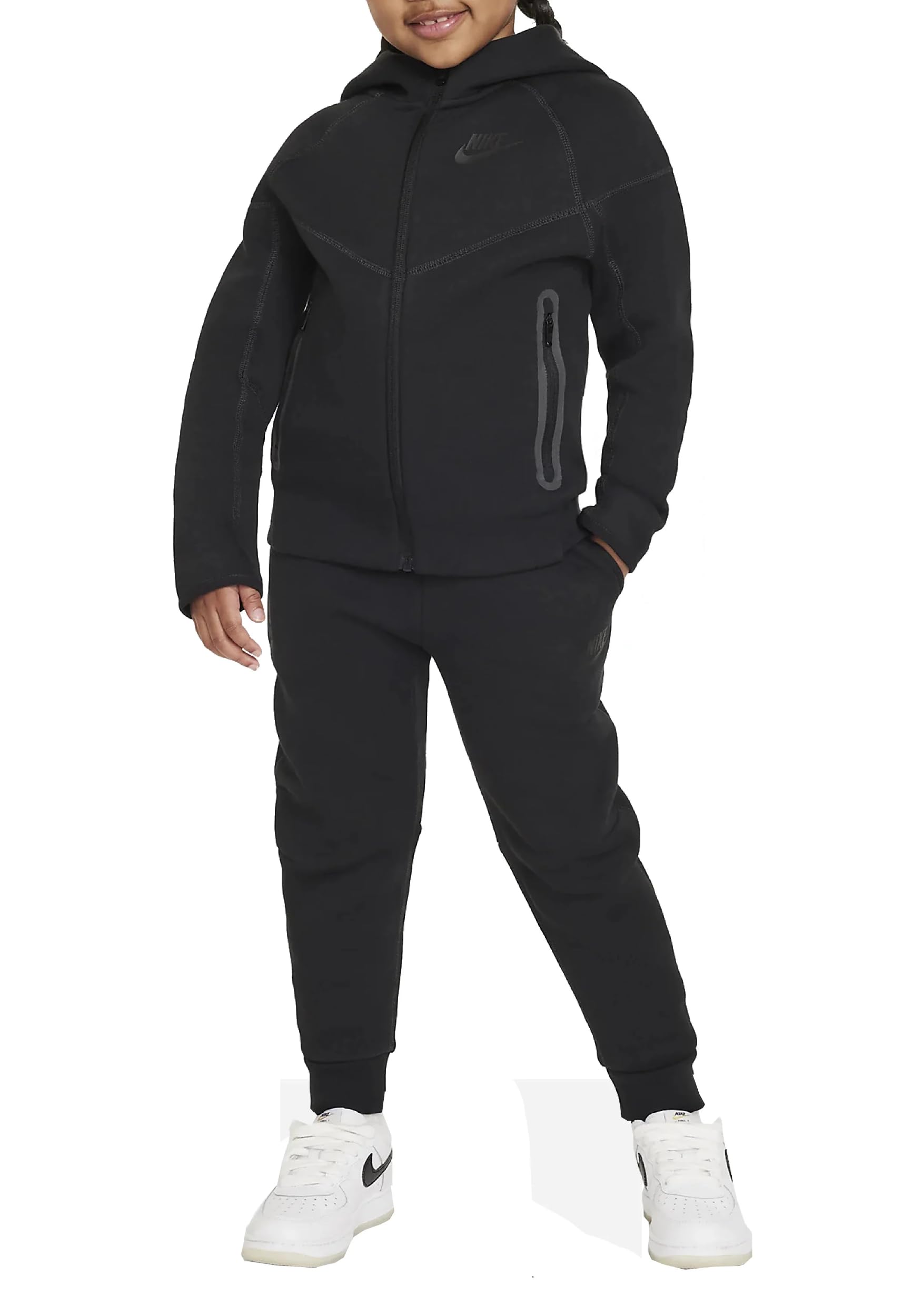 NikeChildren's Tech Fleece Tracksuit, Black