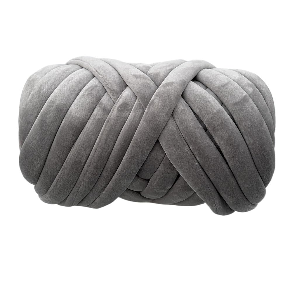 Przędza dziewiarska 1KG wielokolorowa do dywanika na koc DIY(Sky grey 1KG)