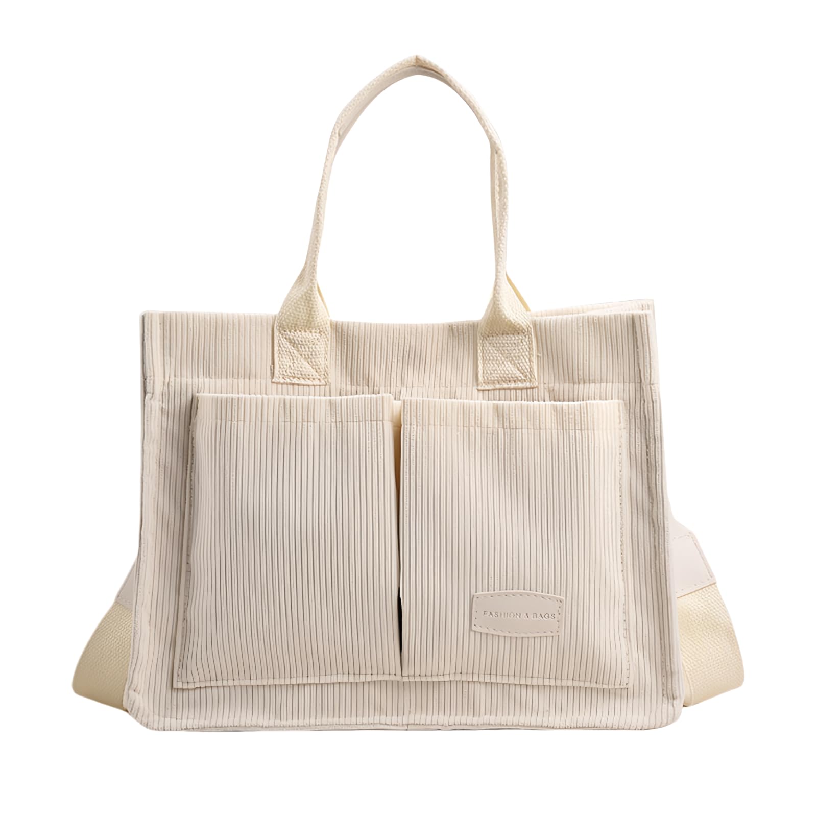 10.24 Inch Large Canvas Tote Bag for Women With Pockets, Crossbody Purses Everything Everyday Bag Handbags