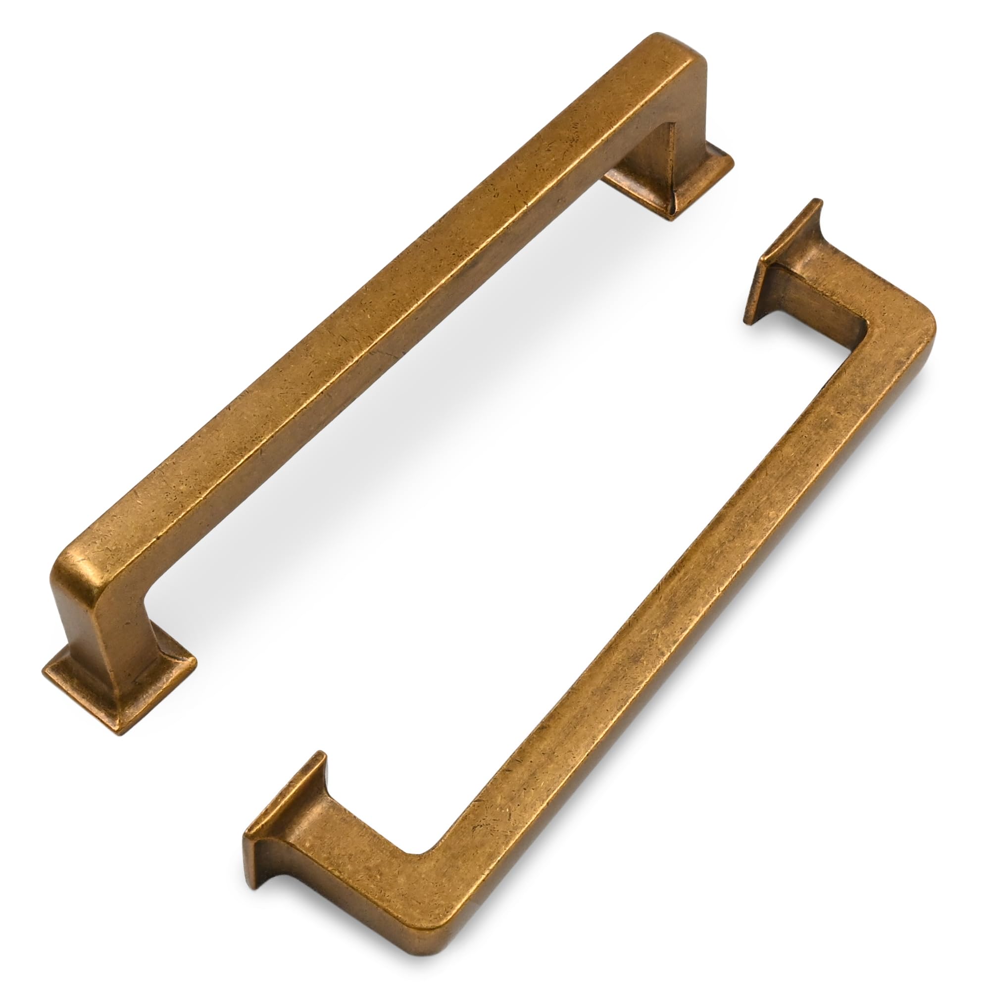 FILTA Cabinet Handles 5 Inch 10 Pack Antique Brass Cabinet Pulls for Kitchen Metal Drawer Pulls Modern Cabient Hardware Cupboard Handles
