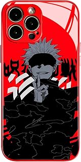 Six Eyes Red Manga Anime Glass Case for iPhone 14 Aesthetic Protection