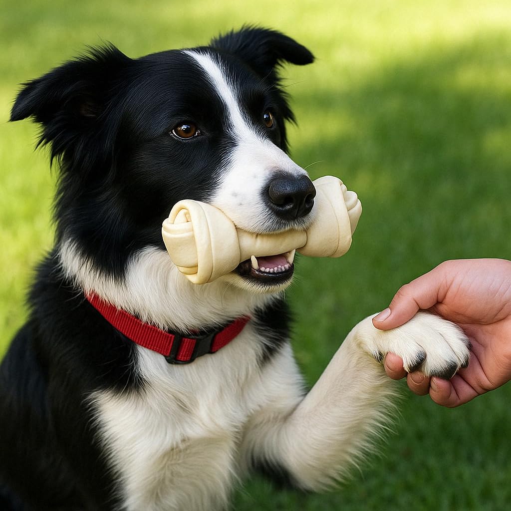 Pet Factory American Beefhide Friandises à mâcher pour Chien en os noué 30,5 cm – Saveur Poulet, 1 Paquet