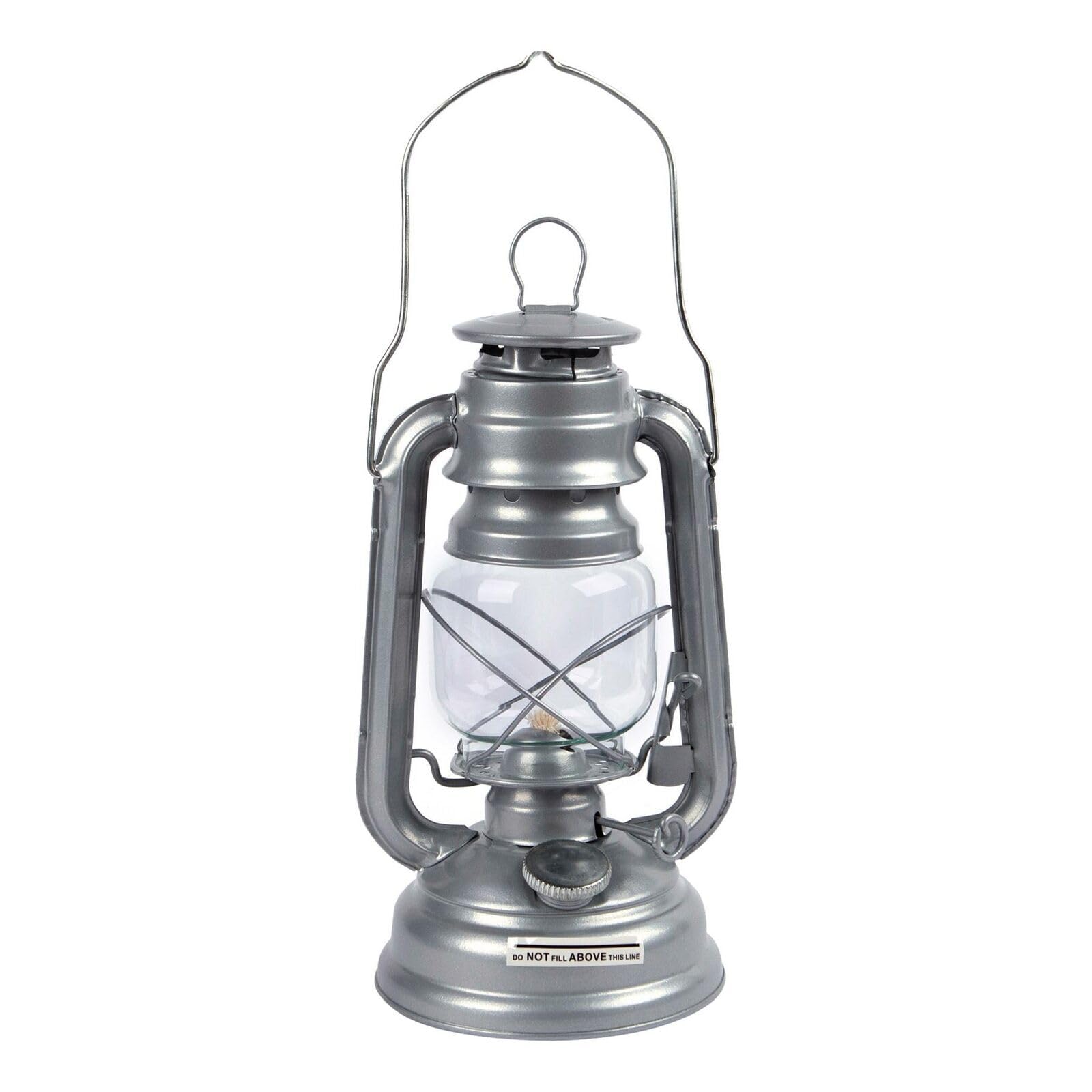 Garden Mile White Garden Mile® Waterproof 245Mm Paraffin Camping Lantern Oil Lamp - Caravan Midge Protection Kerosene Lamp Camping Accessories Hurricane Lamp Outdoor Camping Lights For Home, Garden Bbq Picnic Party