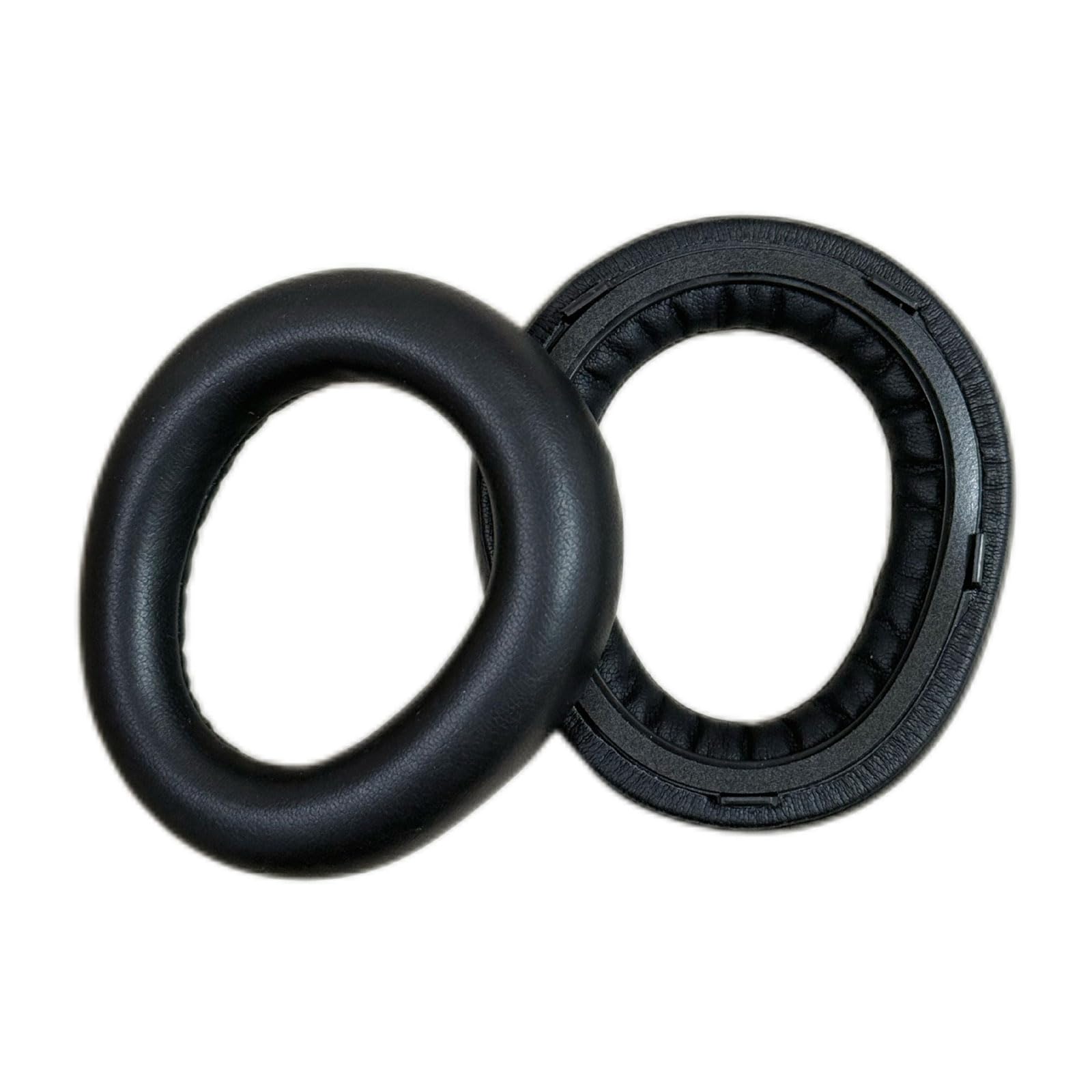 1 paio di cuscinetti auricolari in pelle proteica, cuscinetti per le orecchie, in memory foam, per cuffie 300