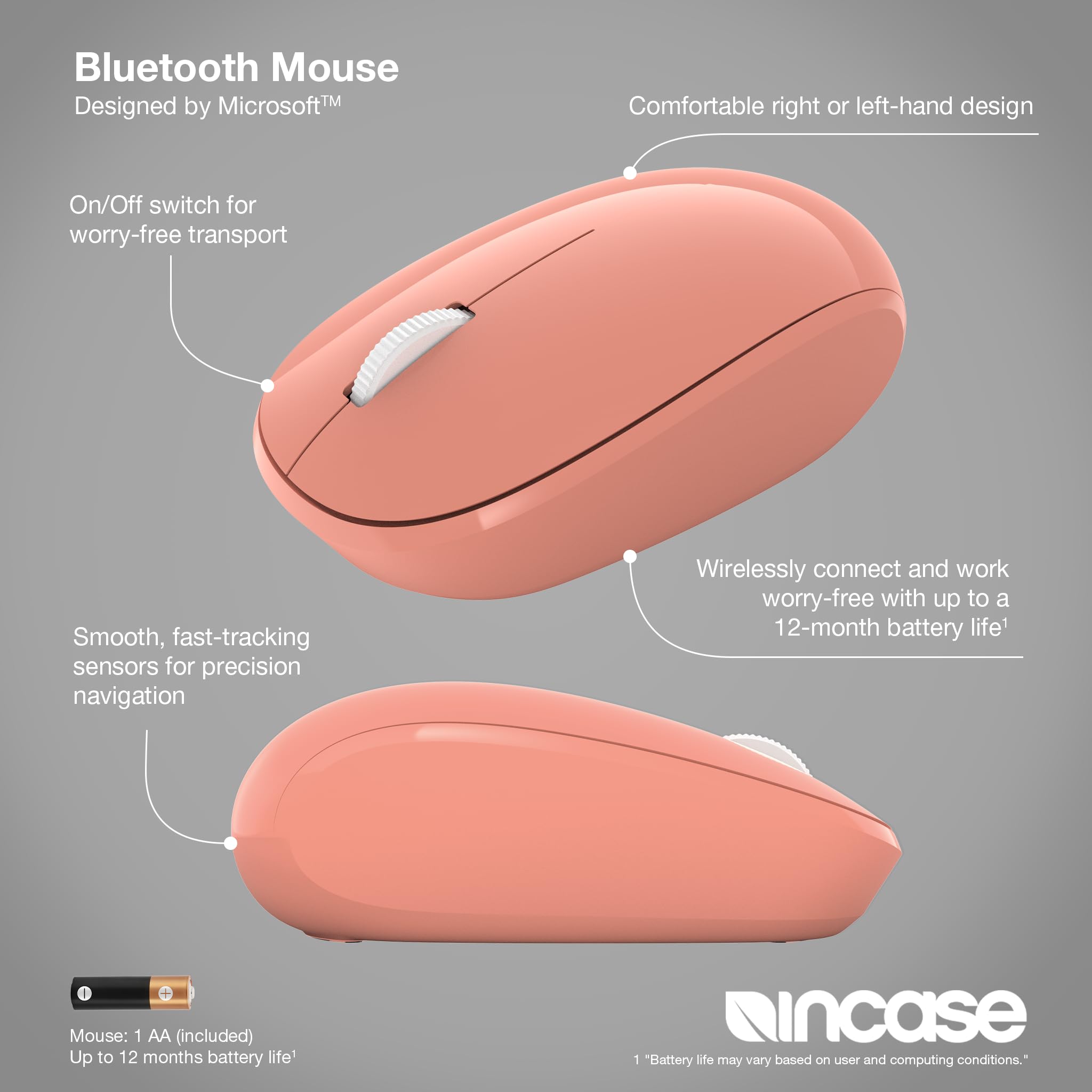Amazon.com: Incase Bluetooth Mouse - Designed by Microsoft