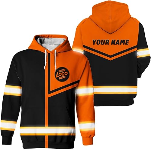 HiVis Custom Empresa, Equipo Uniforme Camisa de Alta Visibilidad para Hombres Camisa de Seguridad Logotipo Personalizado Nombre con Cintas