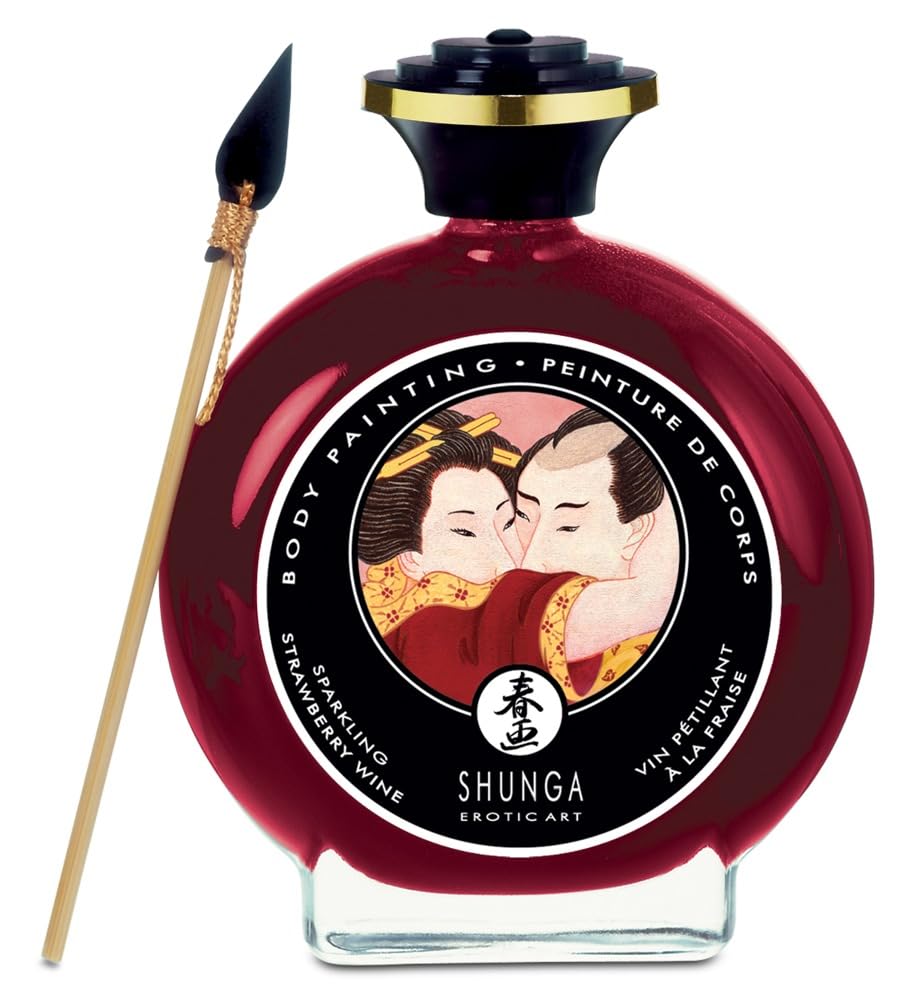 Shunga Body Paint - Strawberry Wine - 3.5fl.oz/100ml