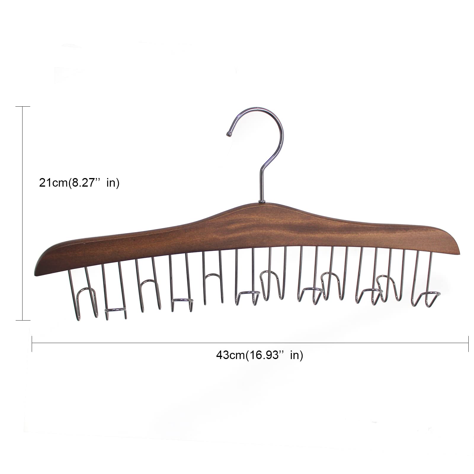 Gürtel-Organizer Aus Buchenholz - 2 Stück Für Schrank Ordnung