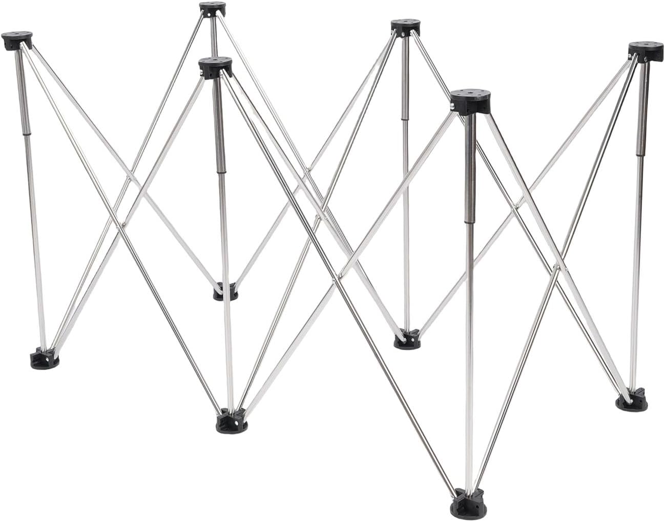 AUNMAS Folding Workstand Leg, 6 Legs Multifunctional Portable Stable 600kg Load Capacity Telescopic Workbench Stand with Storage Bag, for Construction Woodworking and Repair