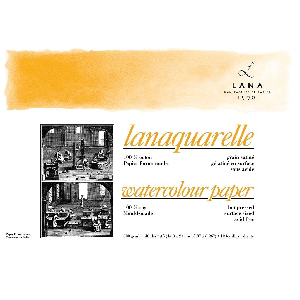 Lanaquarelle Watercolour Paper - 12 Sheets -5