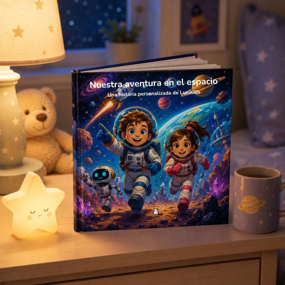 Libro Infantil Personalizado Estilo Cómic – Historia Única e Ilustraciones Personalizadas | Aventura a Medida con Nombre, Personaje, Temática e Historia | Regalo para Niños (Tapa blanda)
