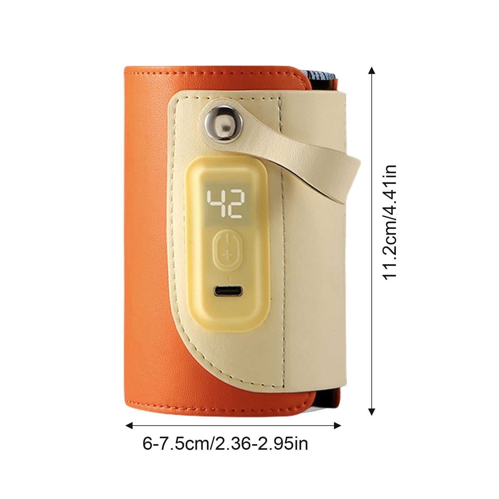 Chauffe-biberon sans fil en microfibre, rechargeable, résistant à l'usure, réglable pour, maison