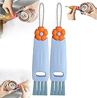 Vista 9 de Cepillo de limpieza de tapa de taza 3 en 1, cepillos de limpieza de cubierta de sellado 2025, cepillo de limpieza de grietas, cepillo limpiador de 3