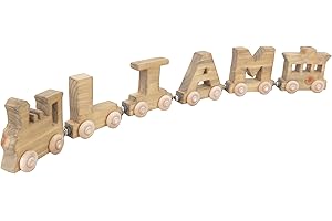 Personalized Wooden Alphabet Train Name Puzzle