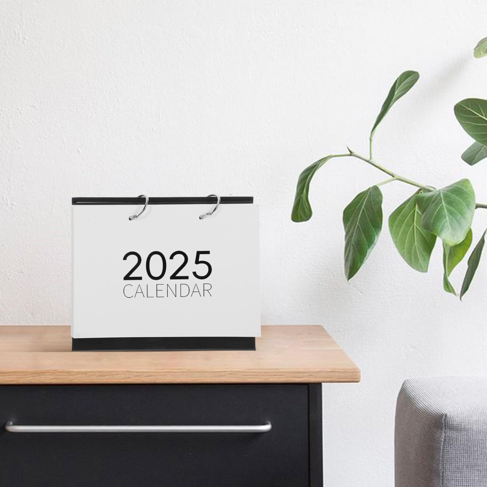 4 Stück Klappkalender A5 Leer mit Herausnehmbaren Seiten Tischkalender Selbstgemacht Kalenderblock Schwarzer Rahmen Vielseitiger Notizkalender für Büro und Schreibtisch