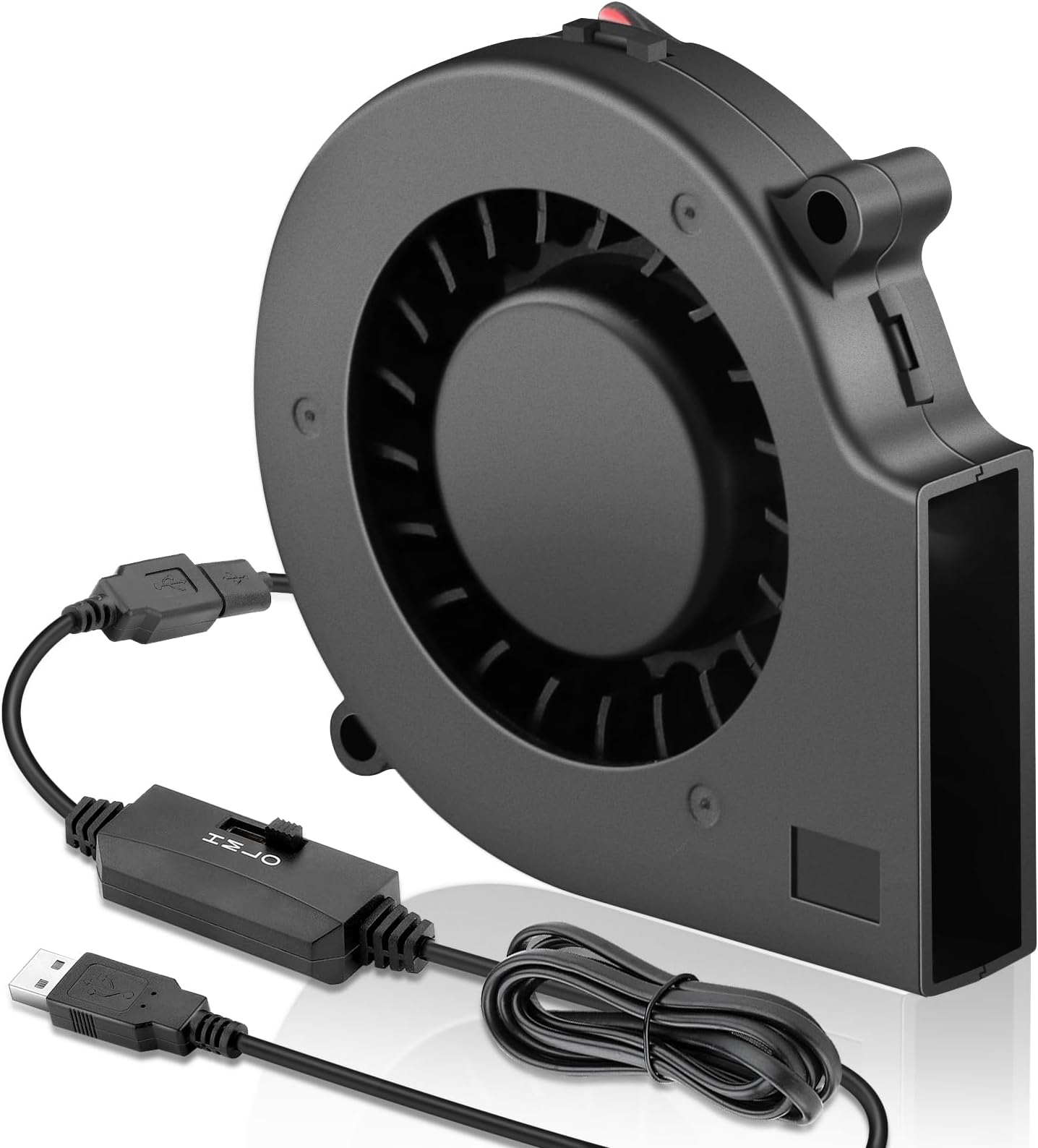 Wathai 75mm x 15mm 送風機ファン 5V USB DC ブラシレス ターボ 小型コンピューターケースファン 電子機器、ヘルメット、DIYプロジェクトの冷却用