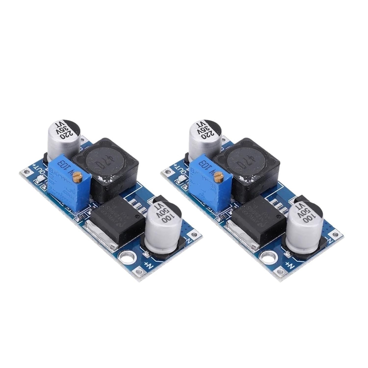 1-10pcs LM2596 DC-DC Step-Down Power Supply Module 3A Adjustable Step-Down Module Voltage Regulator 24V 12V 5V 3V(2 pcs)