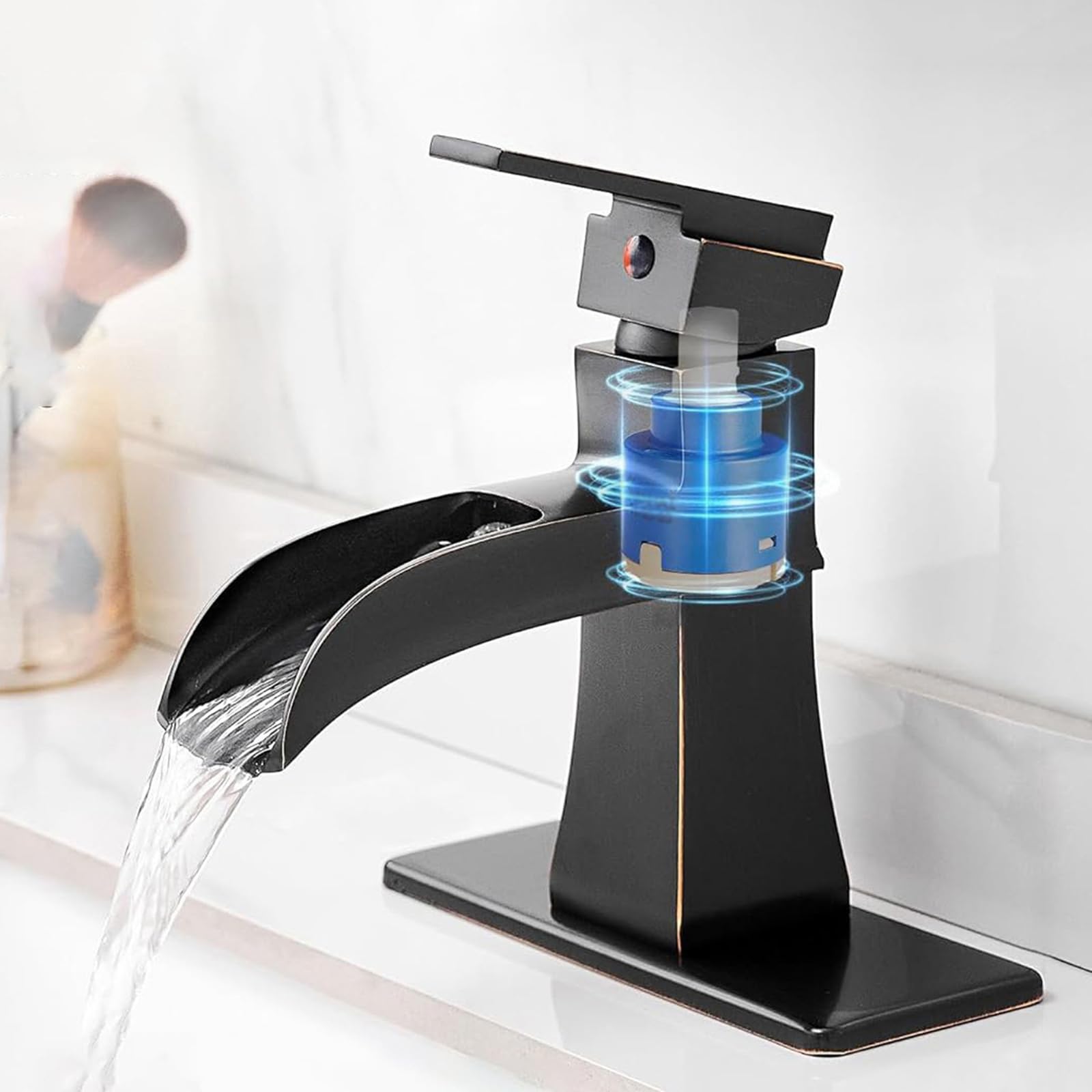 Grifo Alto Lavabo Ulisem Grifo De Bau00f1o Moderno En Cascada