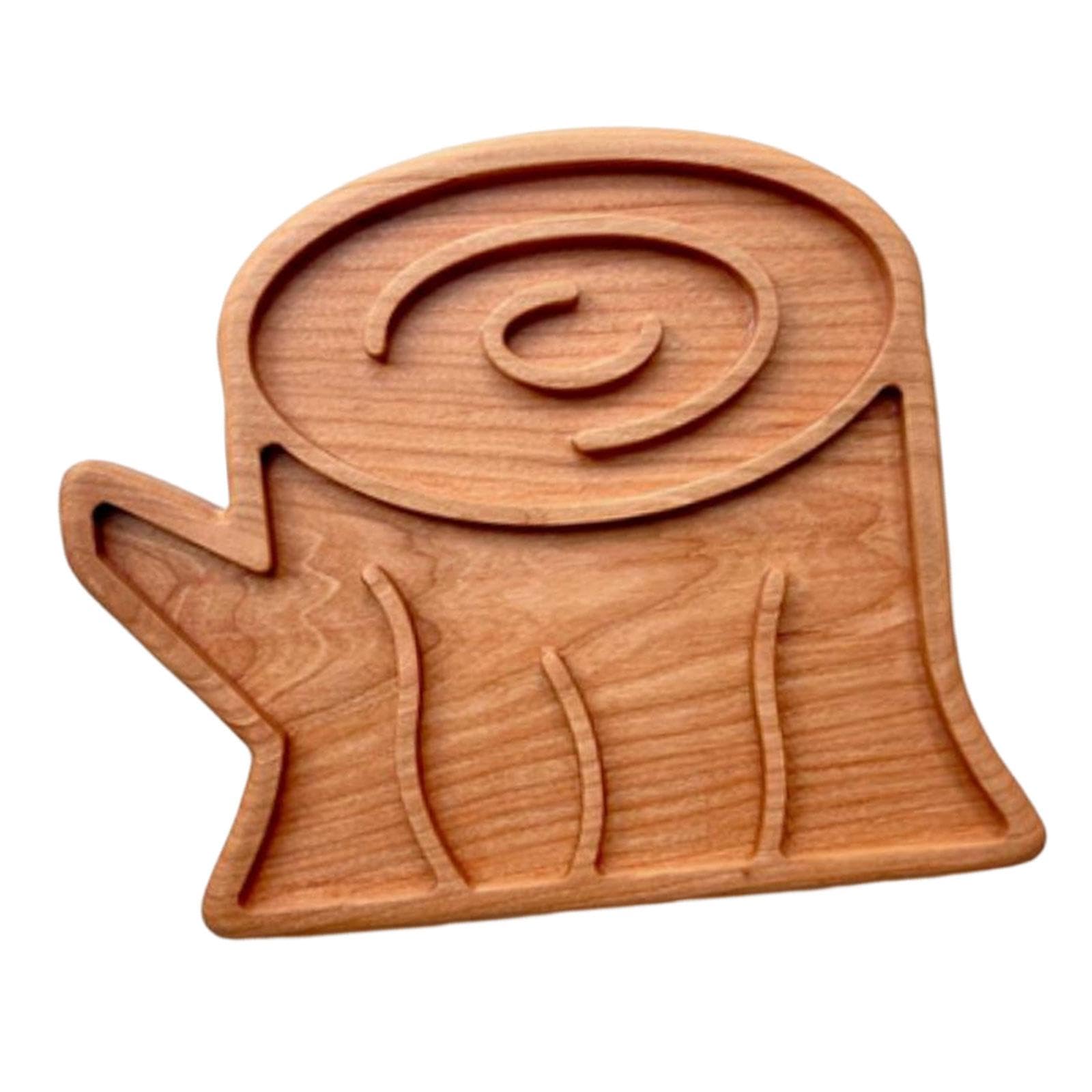 Bandeja Sensorial Bandeja Tablero Bandeja Clasificación Madera Duradera para Introducir Comparación y, patrón de árbol