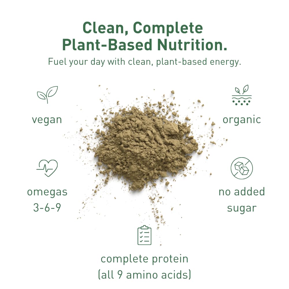 Hemp Vegan Protein Powder for Heart and Brain Health, Easy to Digest Chocolate Powder Drink with Plant Protein for Muscle Building and Recovery, 9 Essential Amino Acids (Chocolate, 10 ounces) — Amazon image 2