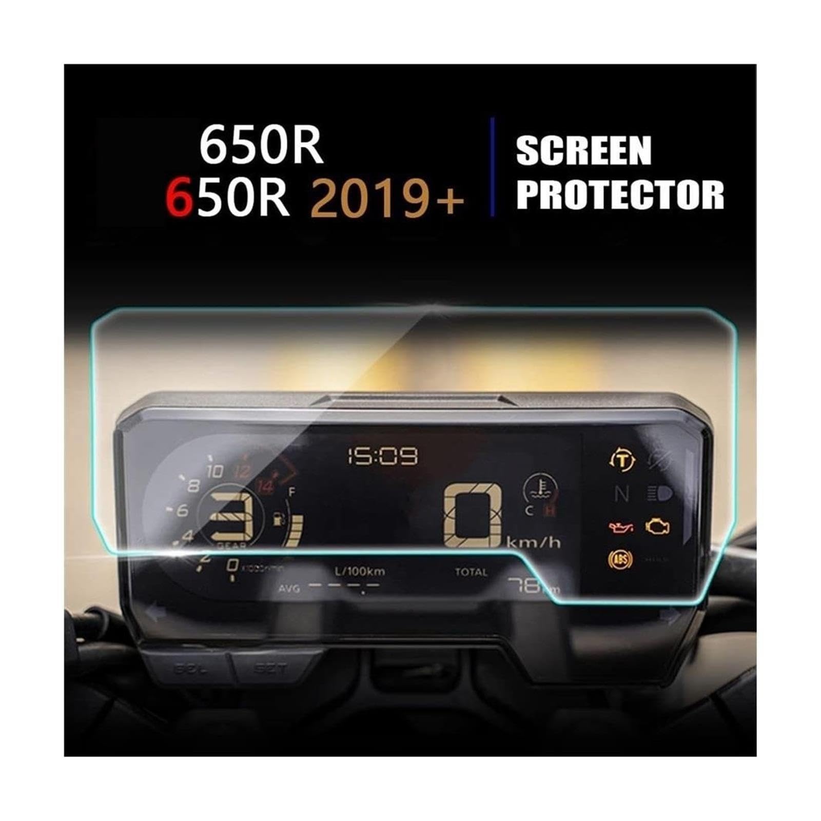 Protector De Velocímetro Motocicleta para HO&NDA CBR650R CB650R CB500F CB500R CB500X, Película Protectora De Pantalla contra Arañazos película velocímetro