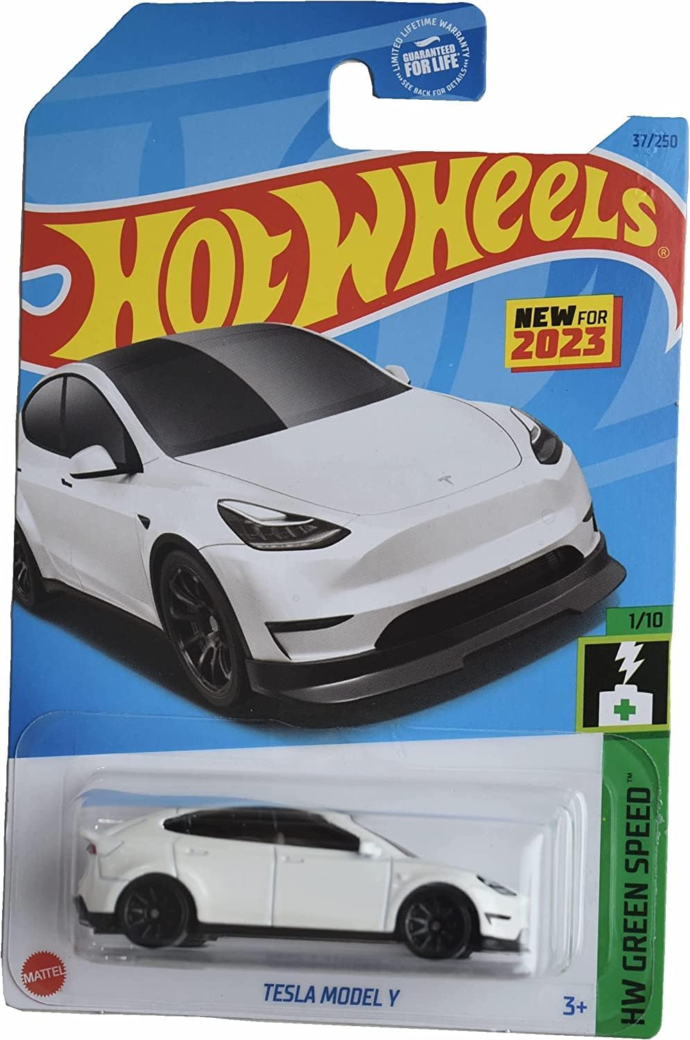 Hot Wheels - Tesla Model Y - White - HW Green Speed - 2023 - Mint/NrMint Will Be Shipped Bubble Wrapped In Box