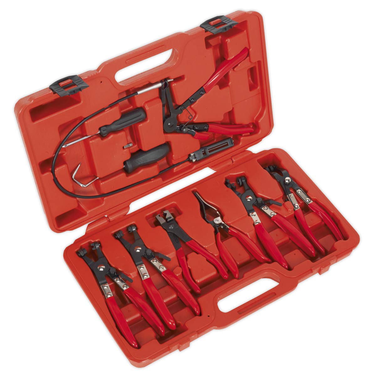 Sealey Vs1662 Hose Clip Removal Tool Set 9Pc
