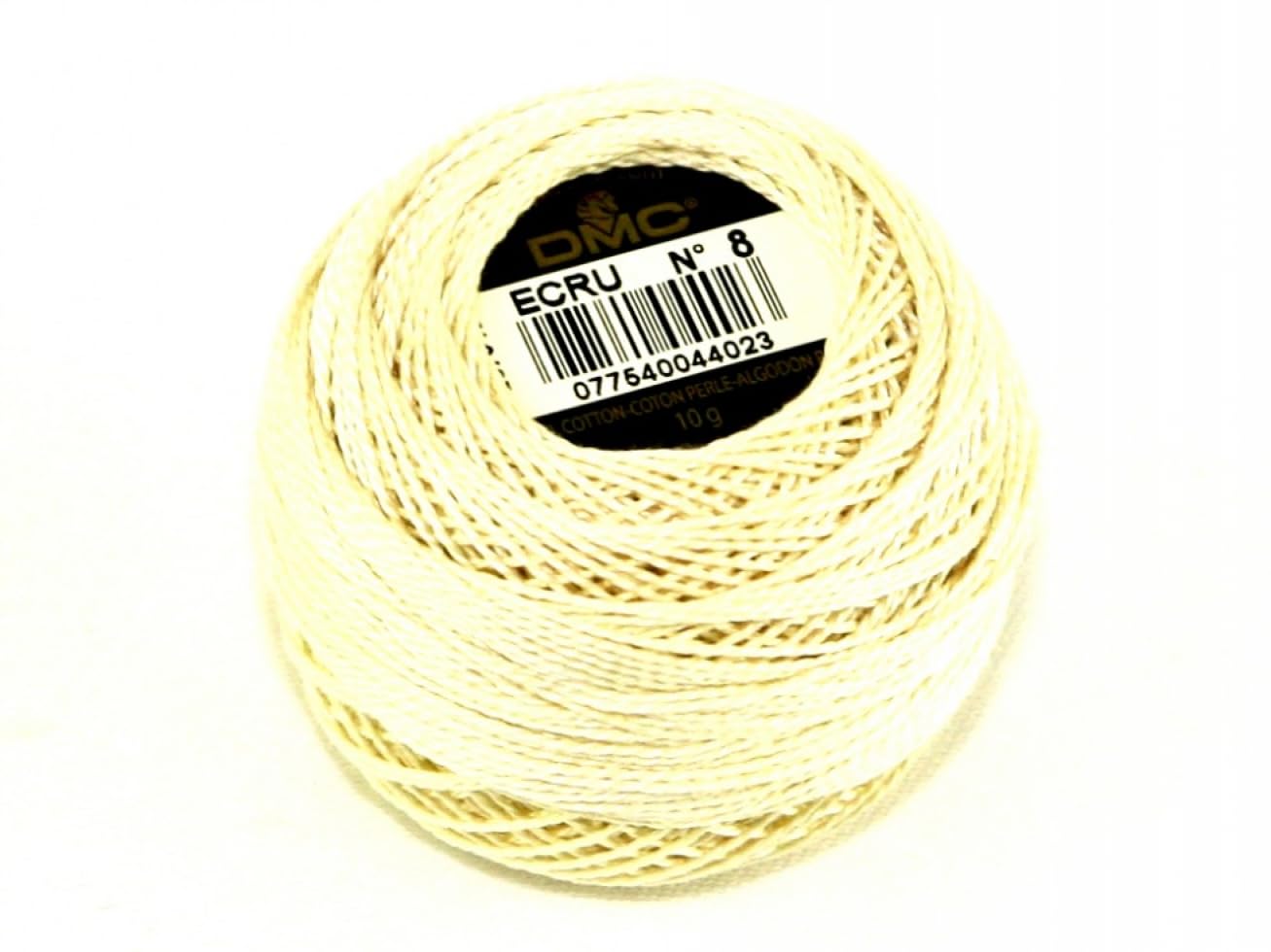 DMC Cotton Perle Thread Size 8 Ecru - per 10 gram Ball