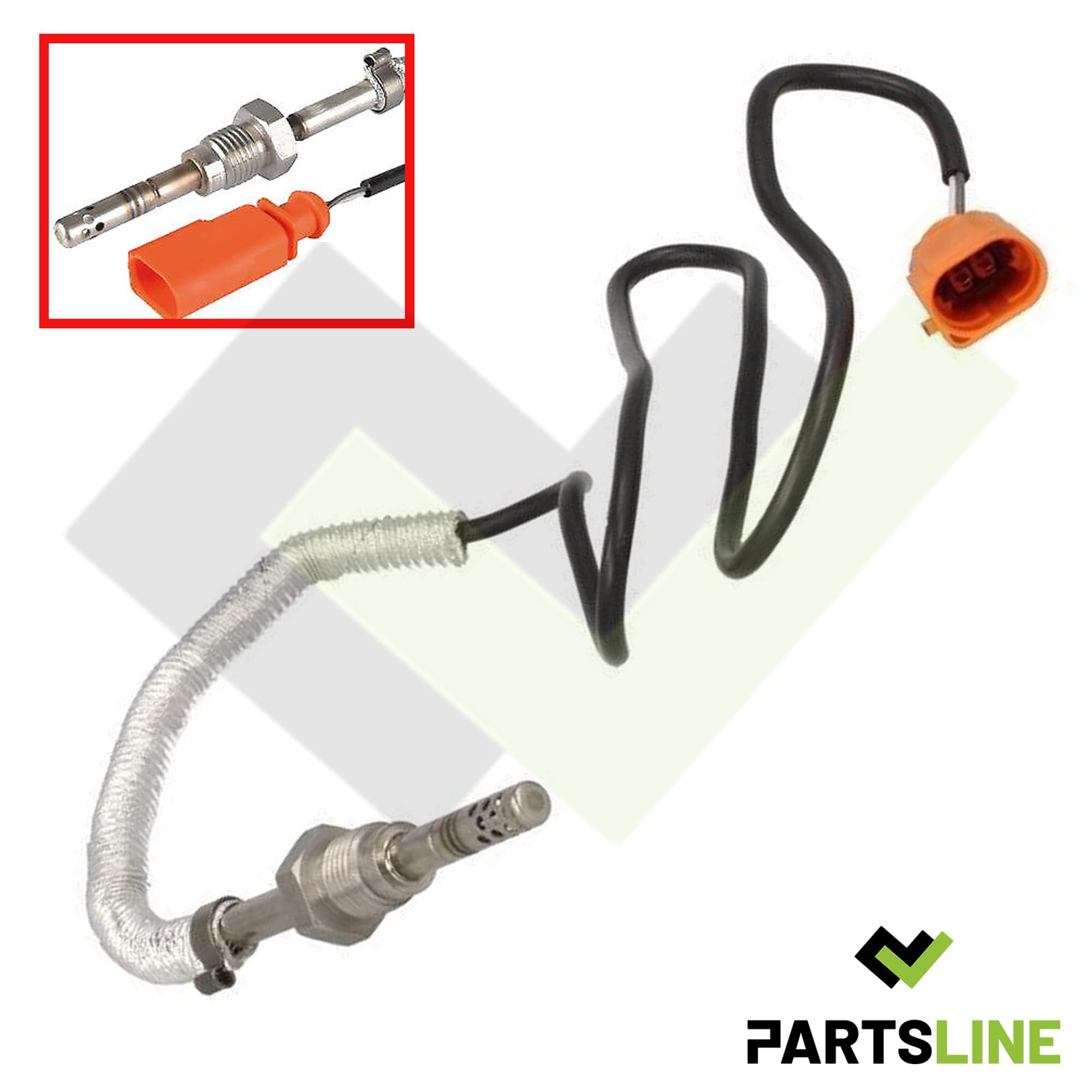 Partsline Capteur de Température d'Échappement compatible avec A3 1.6 TDI