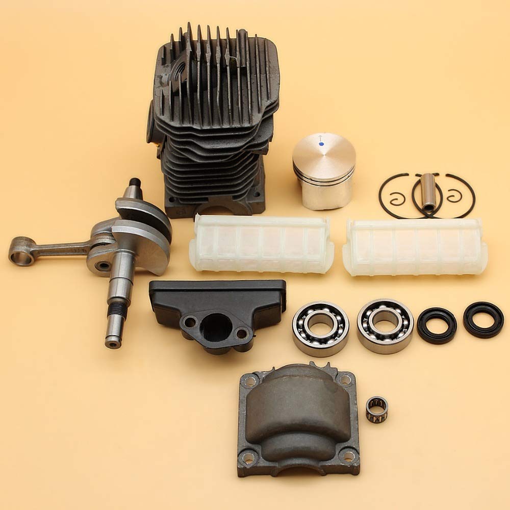 Tiempo Beixi El pistón del Cilindro del cojinete del cigüeñal del Sello de Aceite de Air Filter Kit Compatible con STIHL MS250 MS230 025 023 MS 250 230 Piezas del Motor de la Motosierra