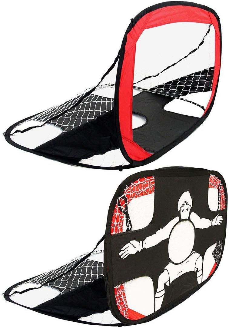 2 In 1 Soccer Goals, Kids Soccer Goals Portable Pop Up Soccer Goal Net with Carry Bag,ightweight Kids Toddler Youth Soccer Goals Training Equipment Soccer Net for Outdoor Soccer Game