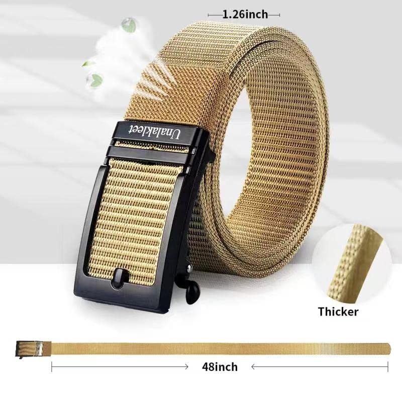 Unalakleet Men's Belt-Breathable Nylon Webbing Fully Adjustable Casual Belt Strap3