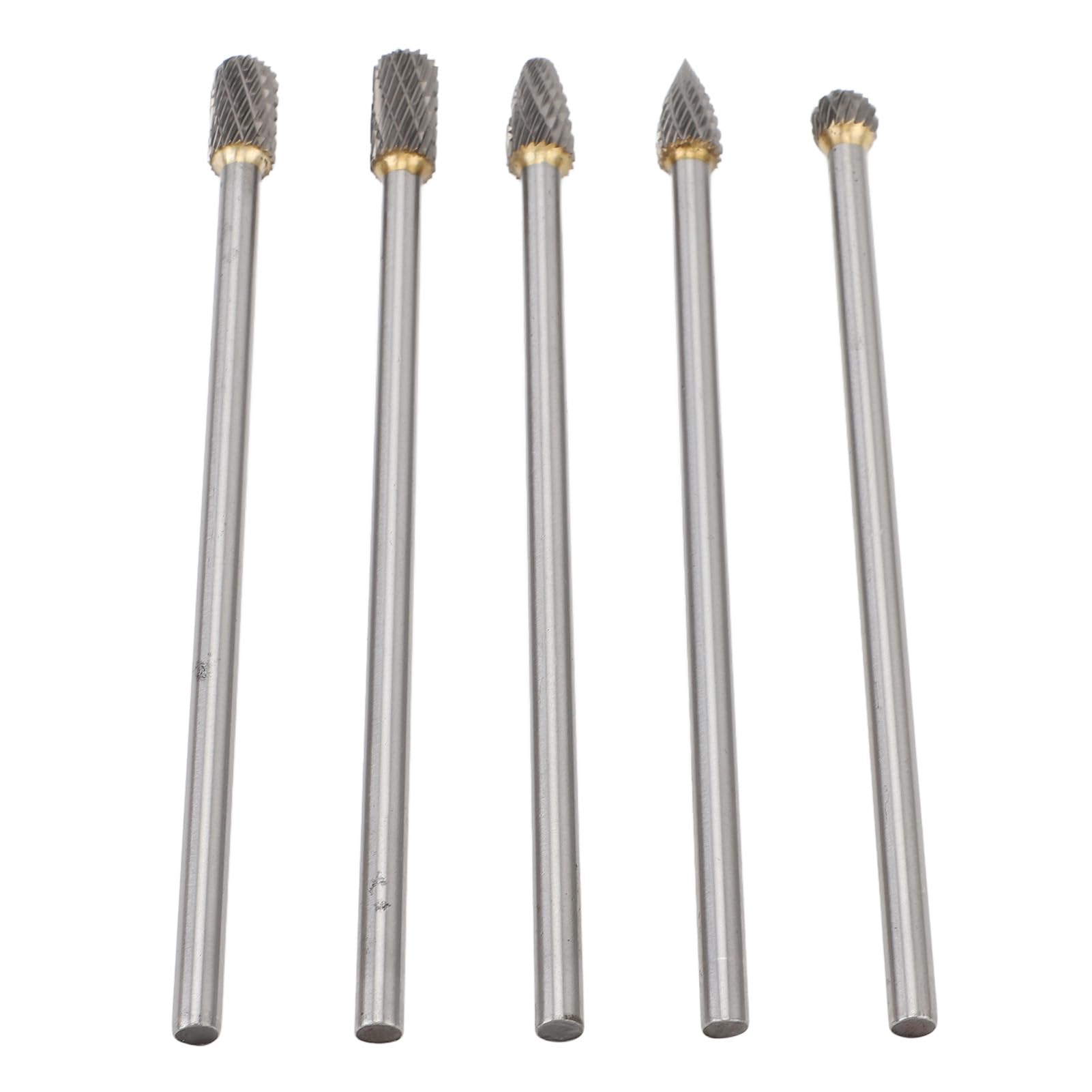 CHICIRIS Wolframstahl-Karbid-Frässtift-Set, 10-teilige Doppelschnitt-Rotationsfeile-Raspel mit 1/8 Schaft, Zum Schleifen von Metall, Holz, Gravieren, Polieren, Schnitzen (6 * 10mm)