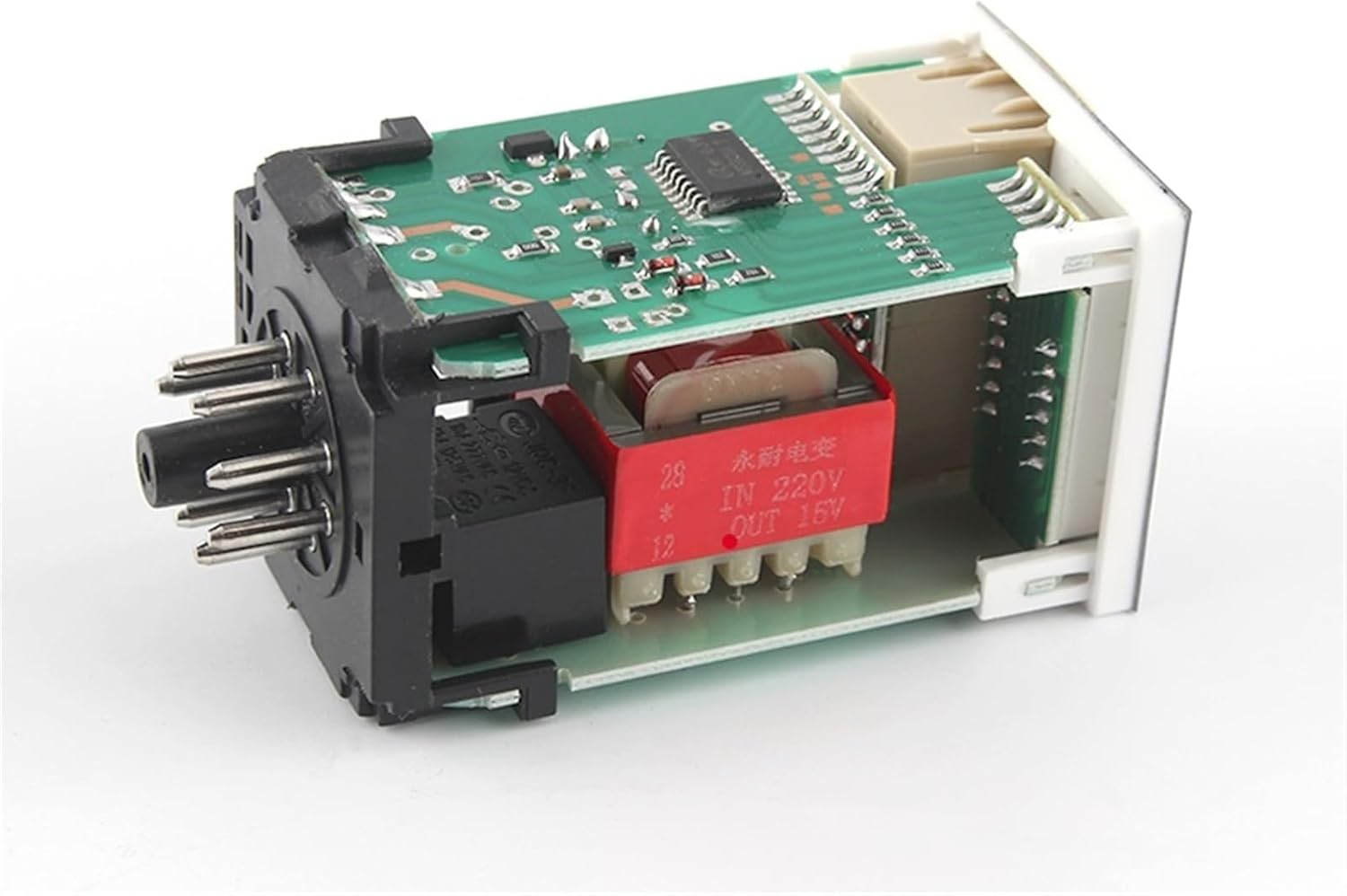 Digital LED Programmable Timer Relay Switch DH48S-1Z 0.01S-99H99M Socket Base AC/DC 12V 24V 36V 110V 220V 380V Delay(DCAC24-240)