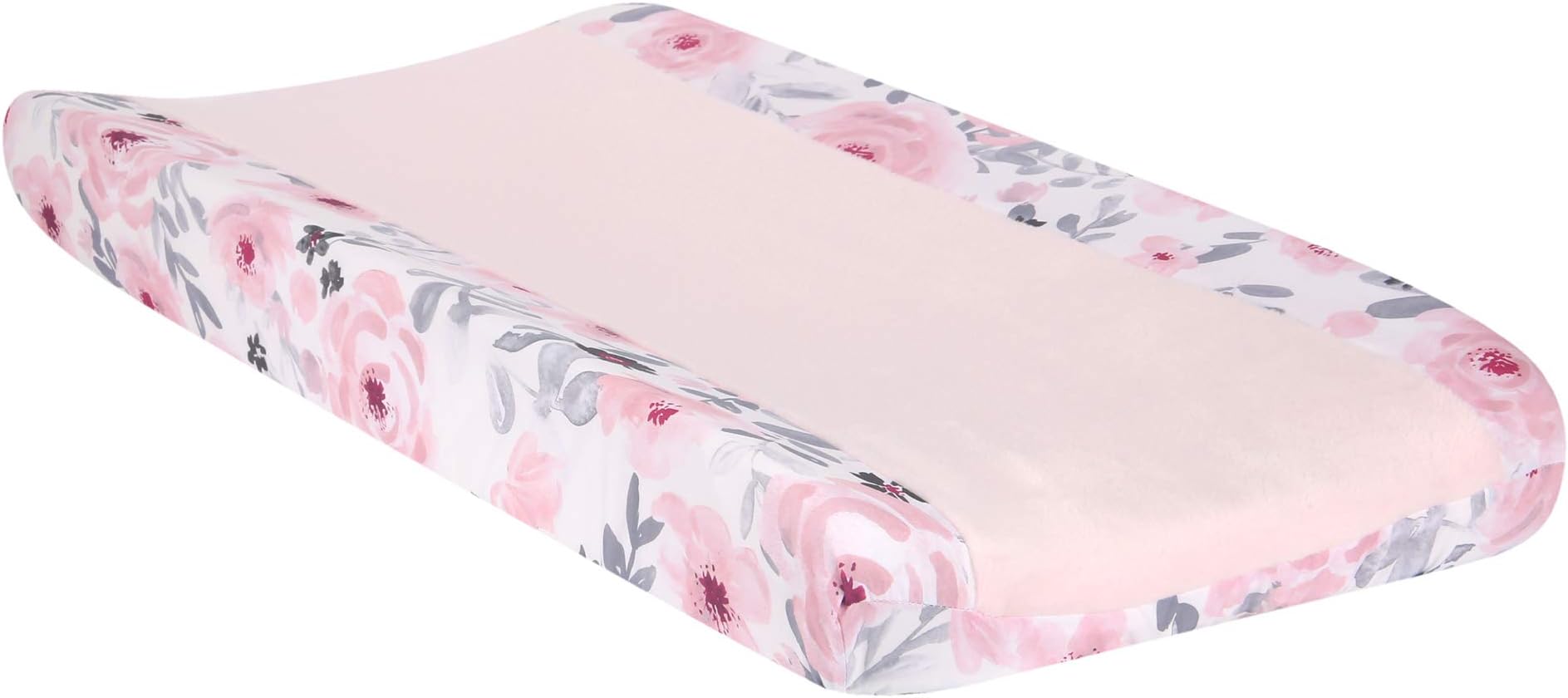 Bedtime OriginalsBlossom Watercolor Floral Changing Pad Cover - Pink/Gray